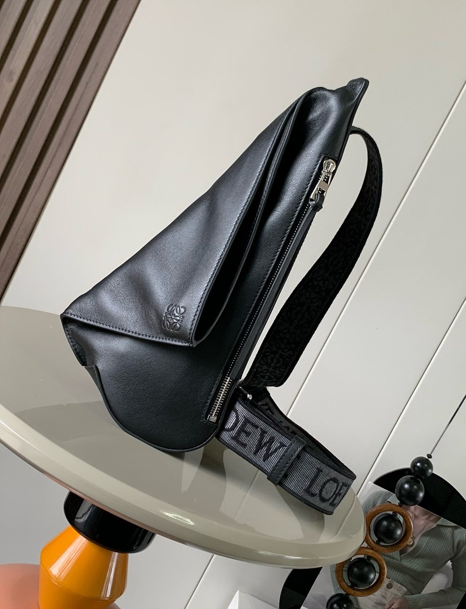 LOEWE Soft and smooth cow leather and jacquard Anton Sling handbag B511A LOEWE Soft and smooth cow leather and jacquard Anton Sling handbag B511A