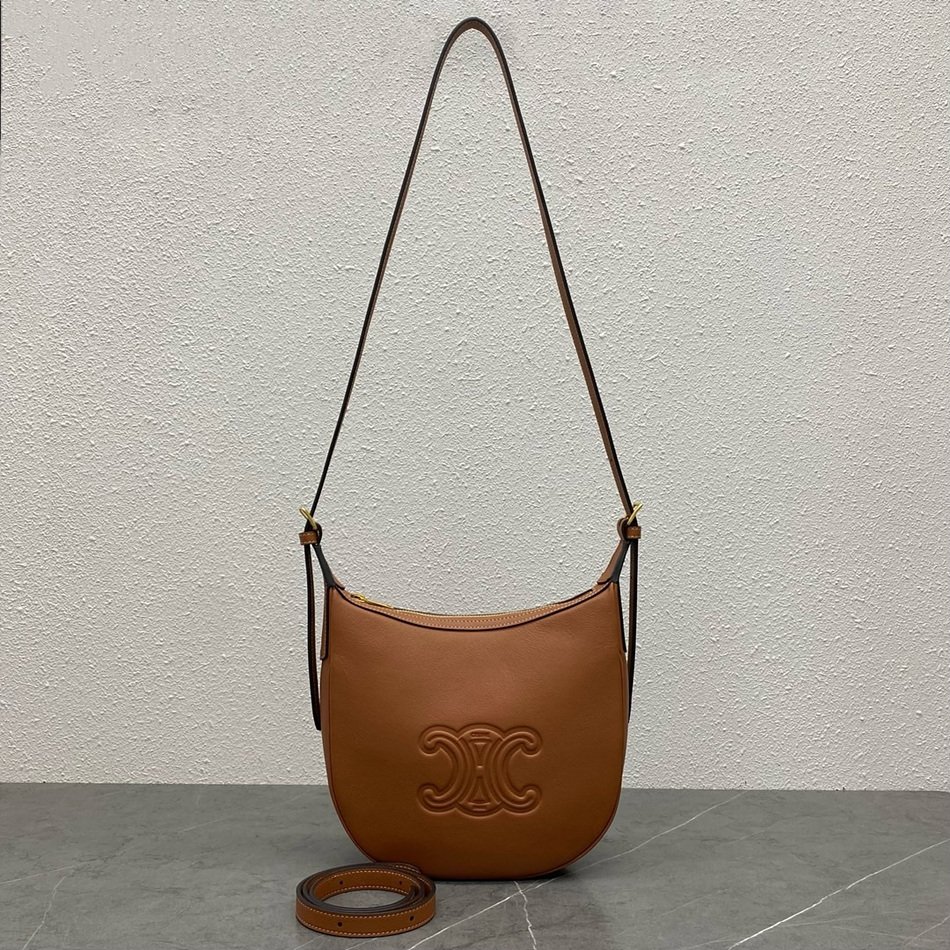 CELINE Small HELOÏSE TRIOMPHE Soft Cow Leather Handbag 117253