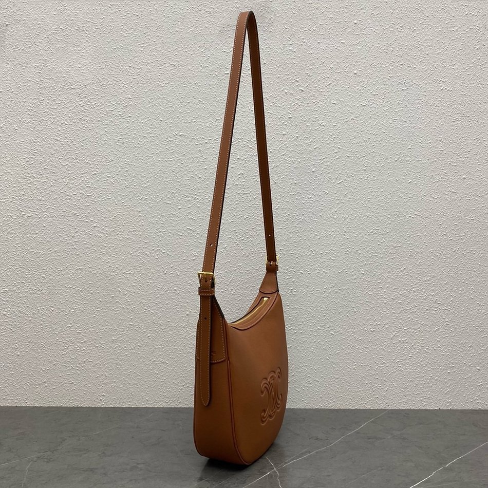 CELINE Small HELOÏSE TRIOMPHE Soft Cow Leather Handbag 117253