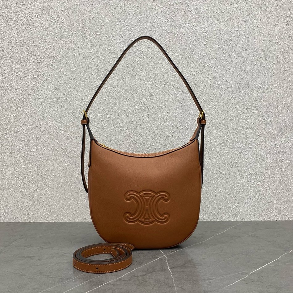 CELINE Small HELOÏSE TRIOMPHE Soft Cow Leather Handbag 117253