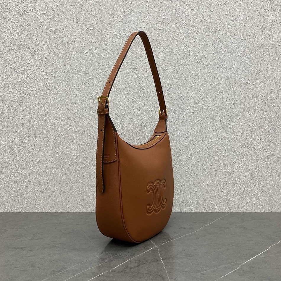 CELINE Small HELOÏSE TRIOMPHE Soft Cow Leather Handbag 117253