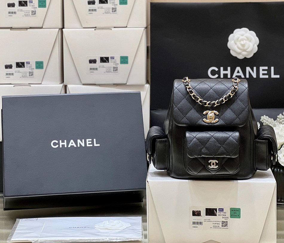 CHANEL 2023 Autumn/Winter Series Small Backpack AS4399