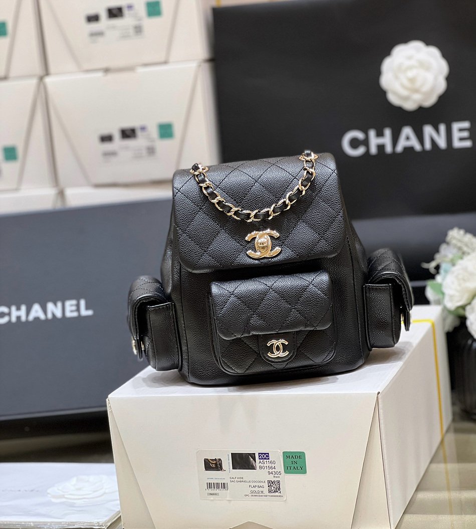 CHANEL 2023 Autumn/Winter Series Small Backpack AS4399