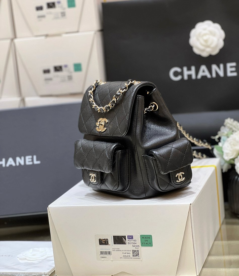CHANEL 2023 Autumn/Winter Series Small Backpack AS4399