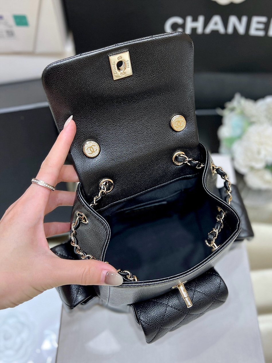 CHANEL 2023 Autumn/Winter Series Small Backpack AS4399