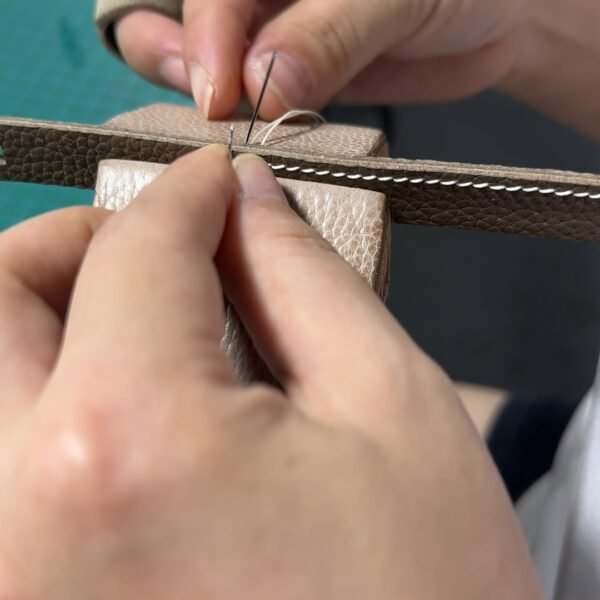 Birkin扣条全手缝蜡线工艺