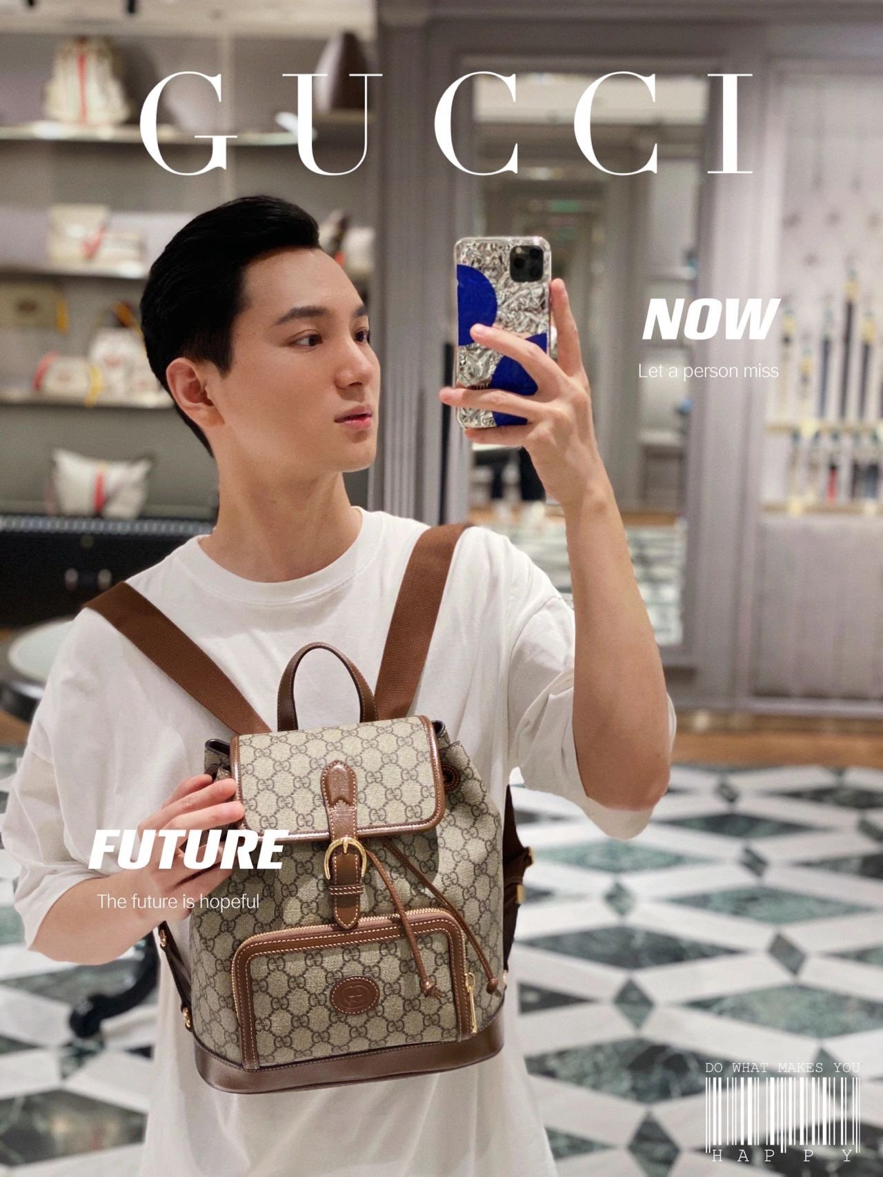 找了一圈发现男生背的比较多，买个给你老公！