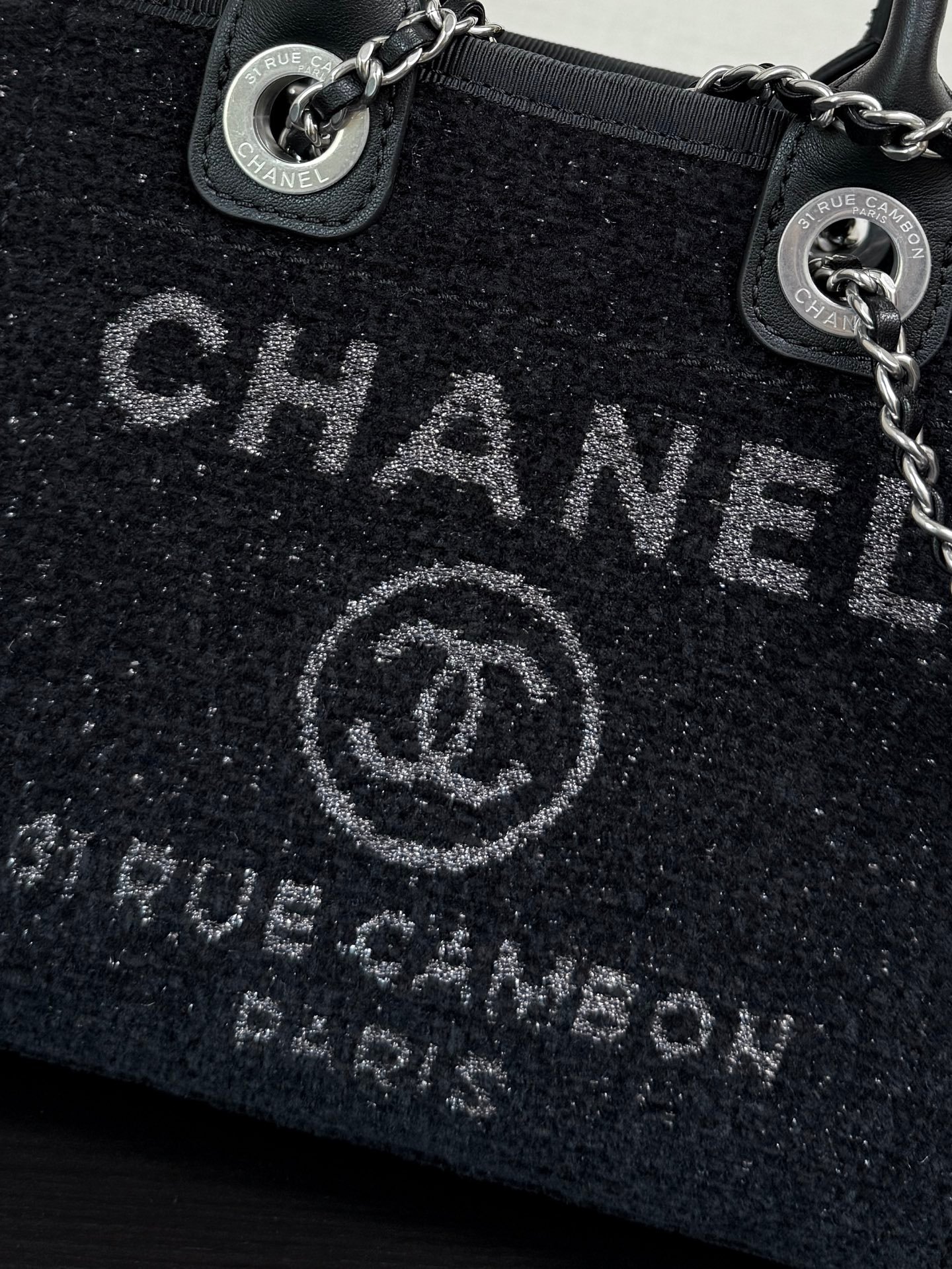 Chanel 26A高级手工坊沙滩mini黑银色🔥