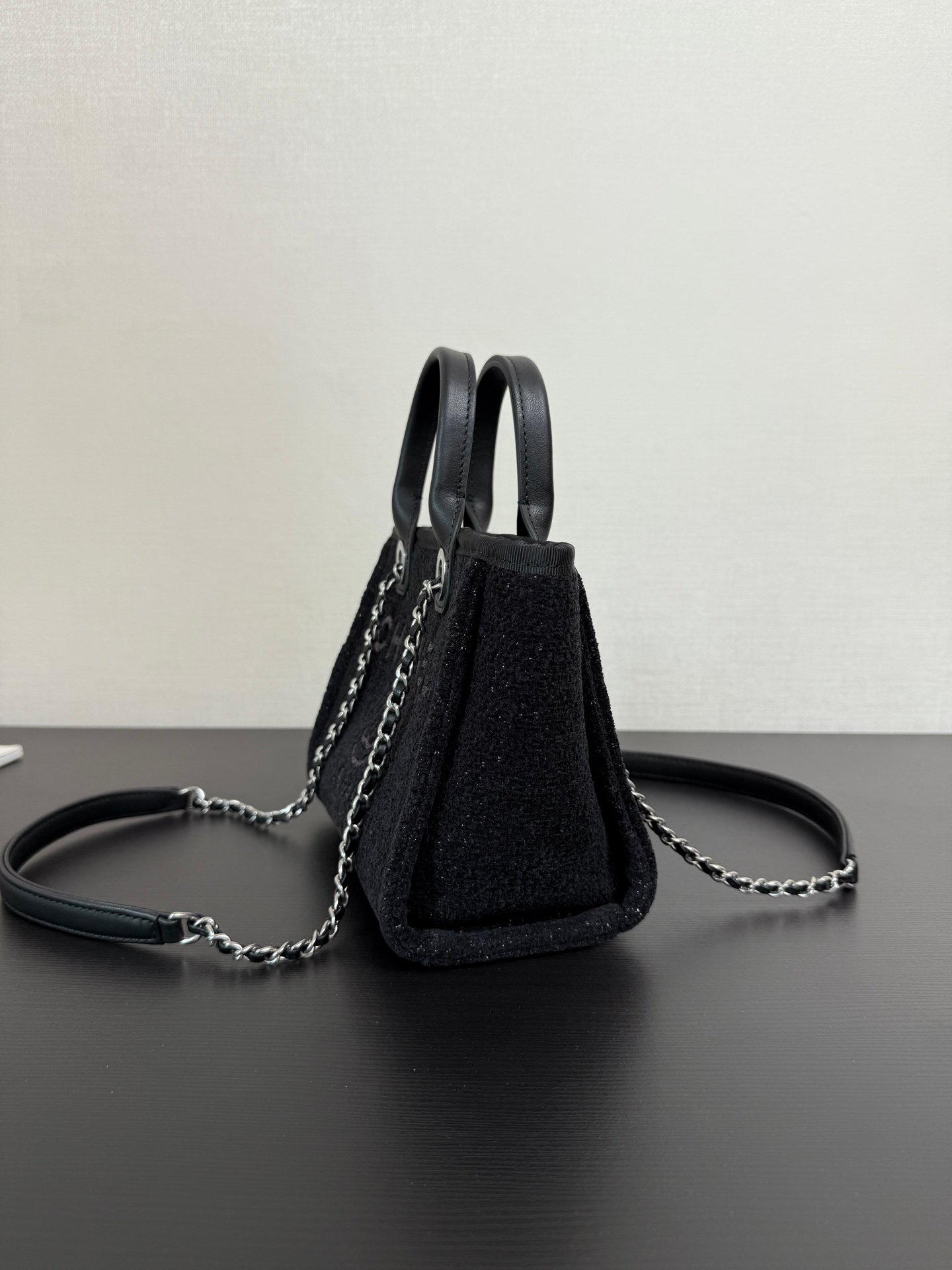Chanel 26A高级手工坊沙滩mini黑银色🔥